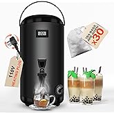 Nalison Electric Heating Insulated Beverage Dispenser-12 L/3.2 Gallon Hot Drink Beverage for Catering-Stainless Steel Hot Beverage Dispenser Coffee Urn with Spigot for tea,Juice (black)