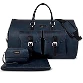 Garment Bag for Travel, Convertible Carry on Garment Duffel Bag for Men 3Pcs Weekender Bag 2 in 1 Hanging Suitcase Suit Bag