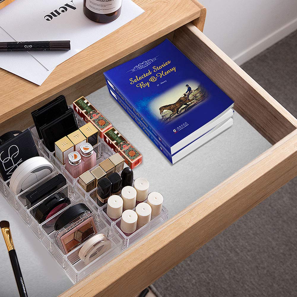 Weiai Clear Acrylic Compact Organizer, Blushes Highlighters Eyeshadow Powder Makeup Organizer Holder for Vanity, 8 Slots: Beauty