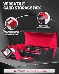 ZLCA MTG Card Storage Box 5 in 1,Large Card Deck