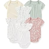 JELYLOVE Fashion Baby Boy Girl Bodysuits 6-Pack Casual Cotton Soft Infants Outfit New born Clothes