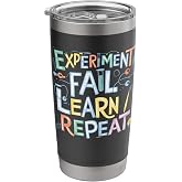 Experiment Fail Learn Repeat Stainless Steel Insulated Tumbler