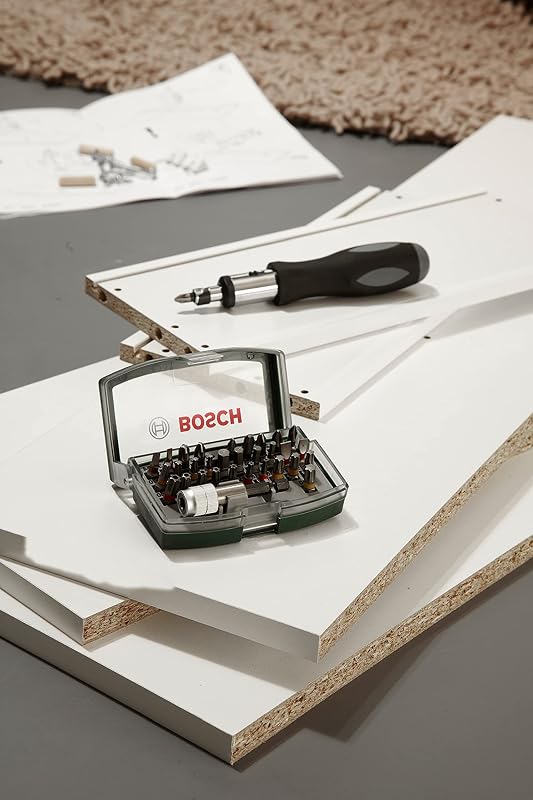 Home and Garden Bosch 2607017063 Rainbow Set 32 Inserti Avvitamento, Verde, Confezione da 1