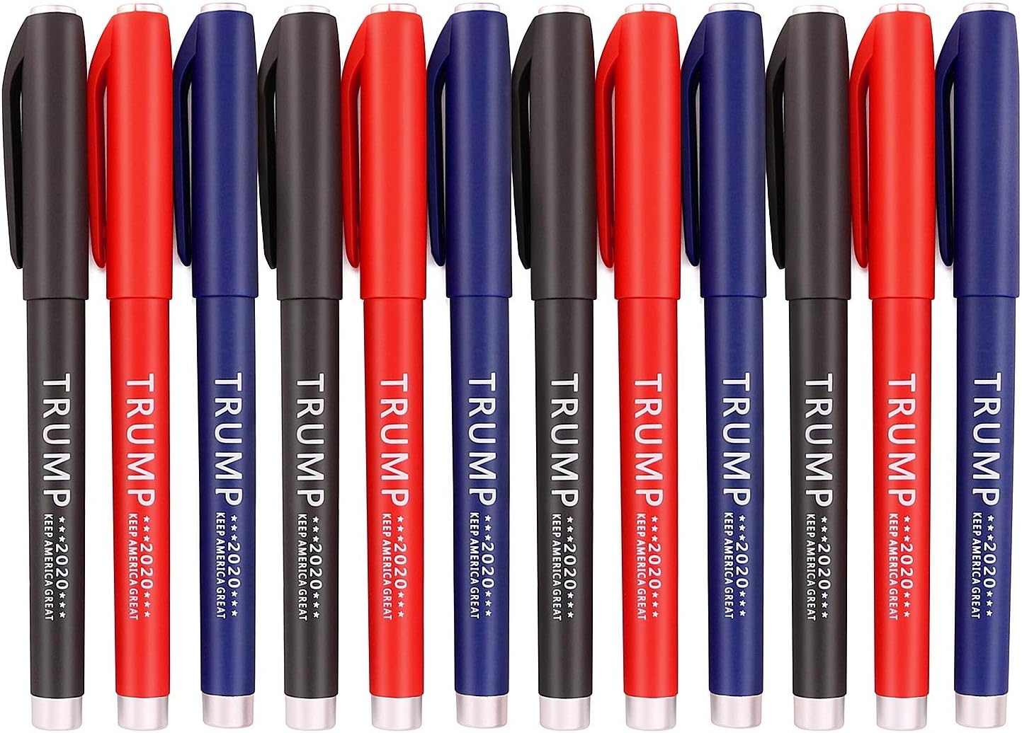 TONOS 12-Pack Ballpoint Pens - Smooth Writing, Black Ink, Red/Blue/Black Shells, Durable and Stylish Design