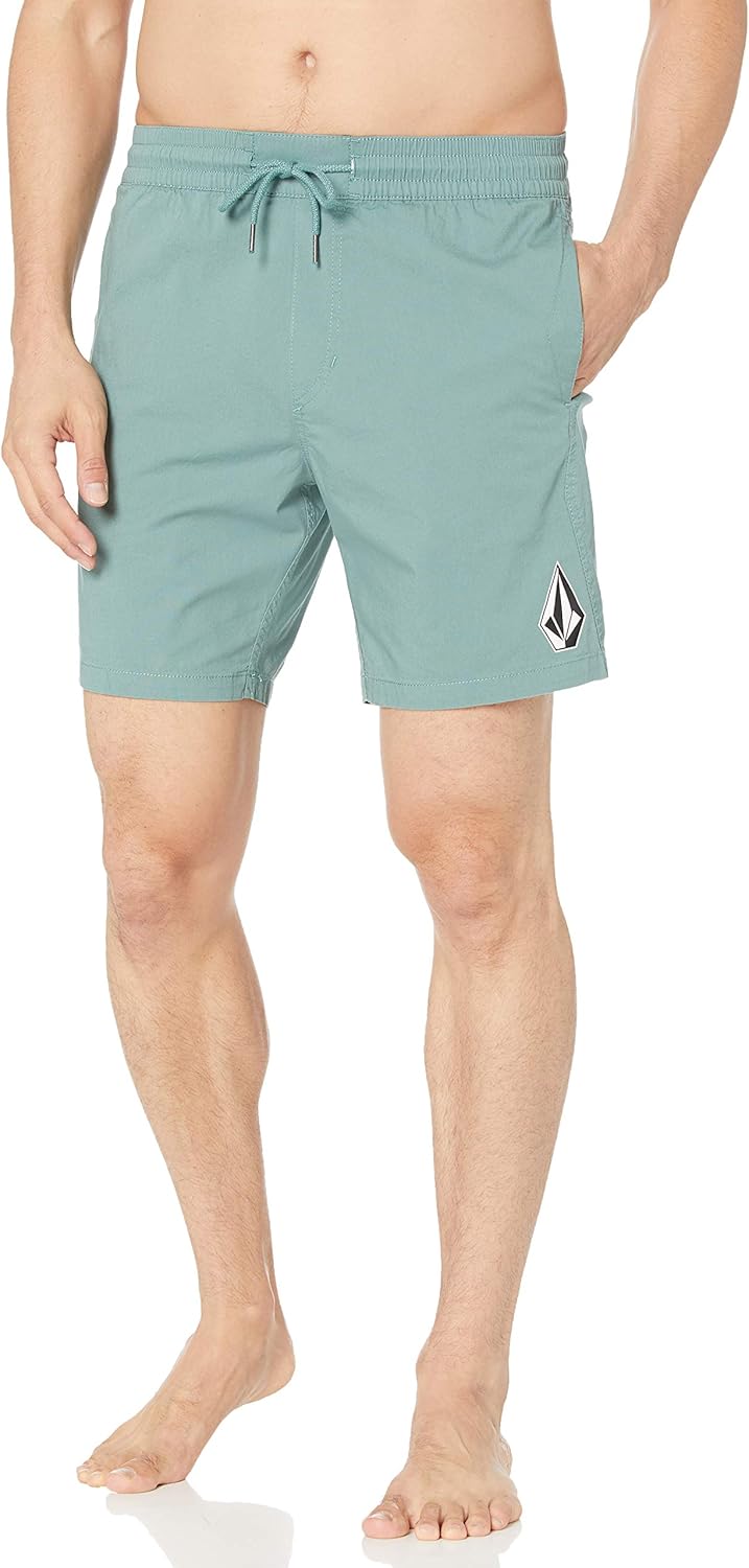 Volcom Men's Deadly Stones 17" Elastic Waist Short: Clothing
