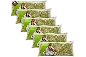 Graydon Hall Celia's Green Split Peas Bulk Pack - 6 Bags of Dried Green Split Peas For Soups, Stews, Sides, And More | Split Pea Soup Mix (16oz Each), 1 Pound (Pack of 6)