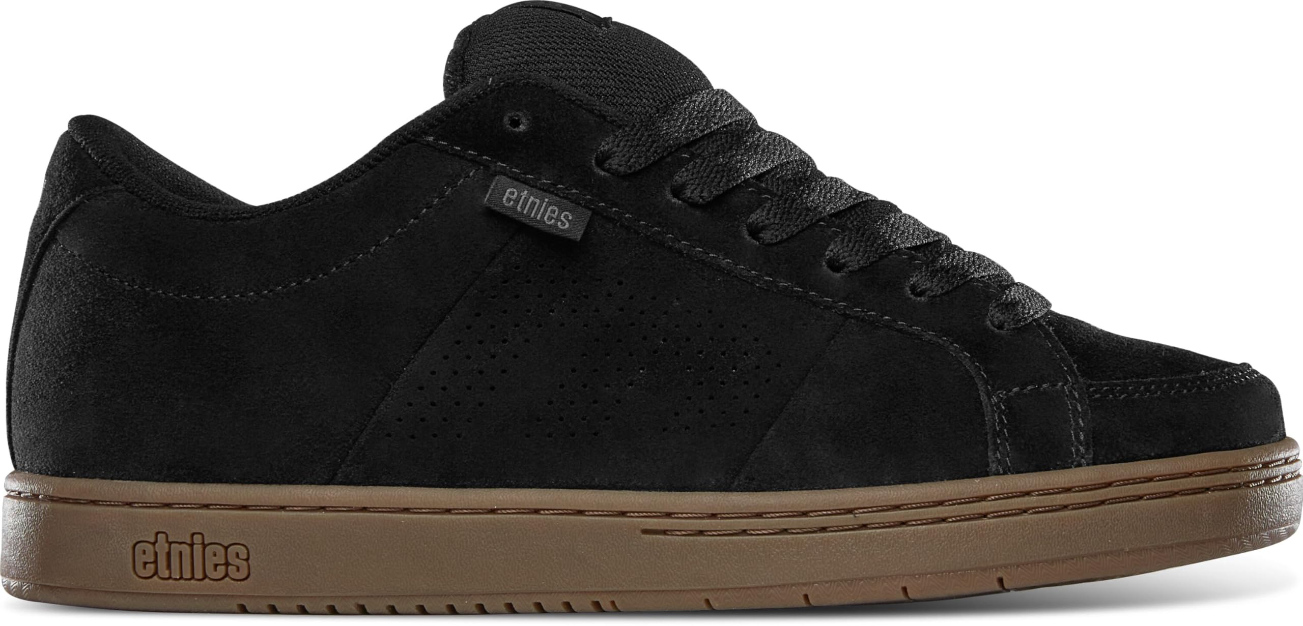 Etnies Kingpin Men's Skateboarding Shoe Classic Puffy Sustainable, Comfortable & Durable Footwear with Die-Cut EVA Insole - Black/Grey/Gum - 6 Image