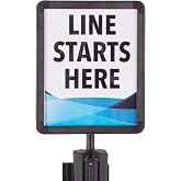 US Weight Plastic Stanchion Sign Holder for USW ChainBoss &amp; Sentry