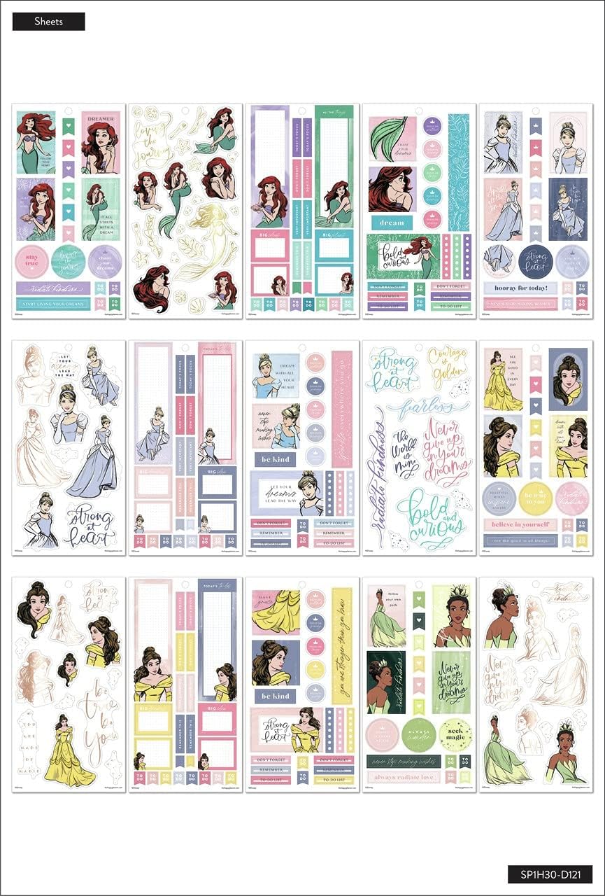 The Happy Planner HP Disney Stickers, Strong at Heart, 560/Pkg: Arts, Crafts & Sewing