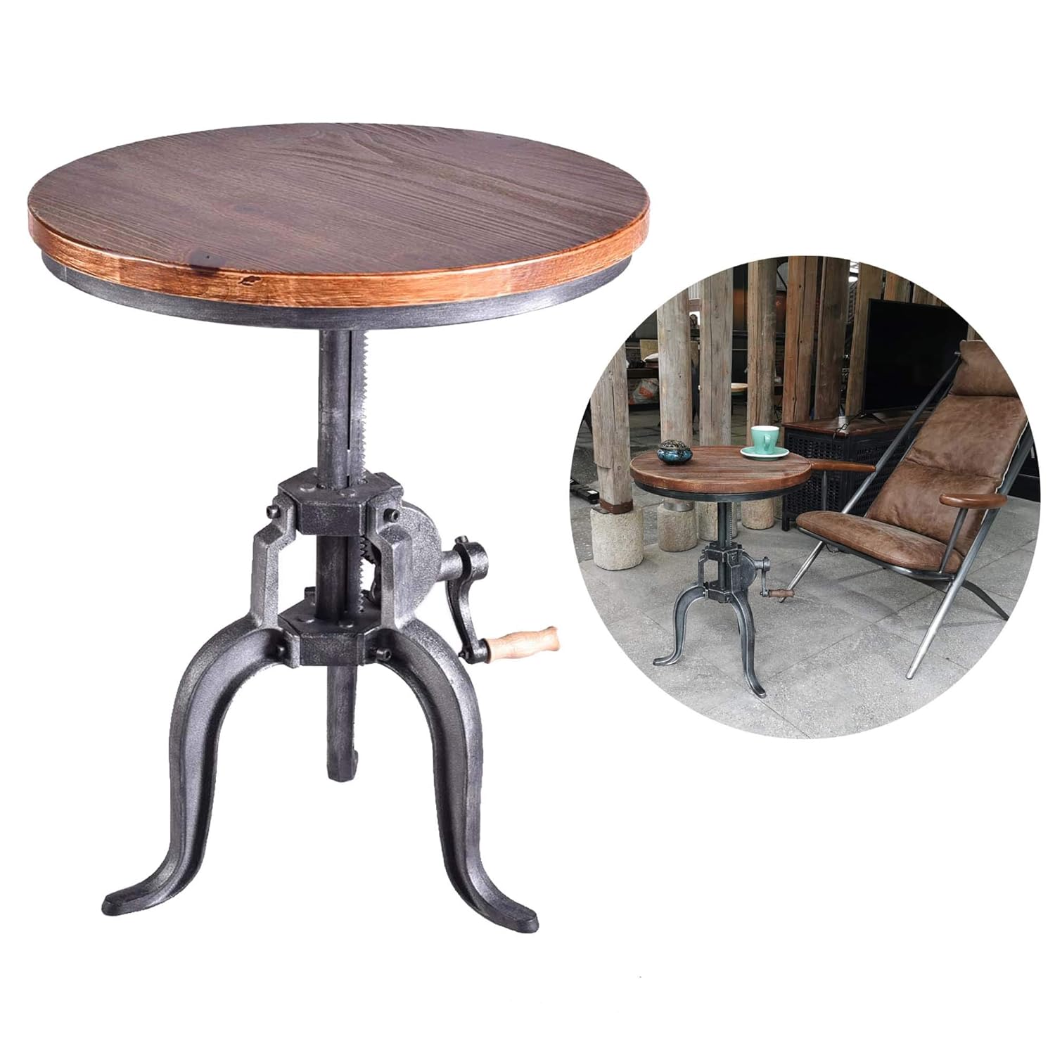 Best Cast Iron Wood End Table