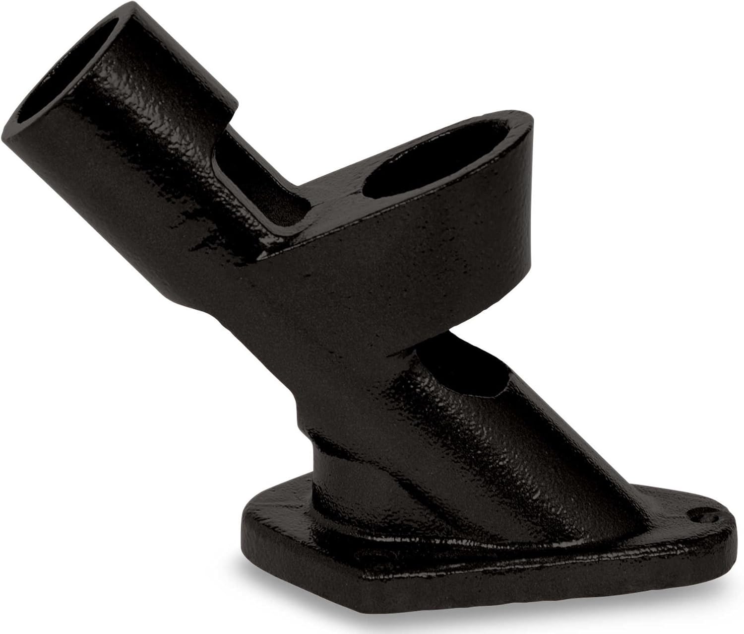 Flagpole Hardware - Evergreen Flag Bracket Two-Position 45 and 90 Degree | Cast Iron | Black | Hardware Incl | Outdoor Home and Garden Décor | Residential or Commercial | Wood Metal Plastic Pole - Not Included |