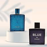 TWISHA 2Pack Men Colognes Vintage Heroes & Blue De Paris Men Natural Spray with Masculine Woody Floral & Scent Perfume 3.4 Fl Oz Each Gift Set Day to Night Luxury Fragrances