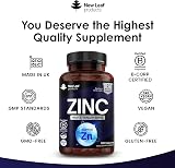 New Leaf Zinc 50mg High Strength Tablets with Copper, 120 Vegan Tablets view 4