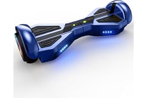 XERATH Electric Self Balancing Scooter 6.5 inch LED Wheels hoverboard Science Fiction Design Featuring Dual 200 Watt Motors, and a Max Speed of 6.2mph .hover board with Bluetooth Speaker (BLUE)