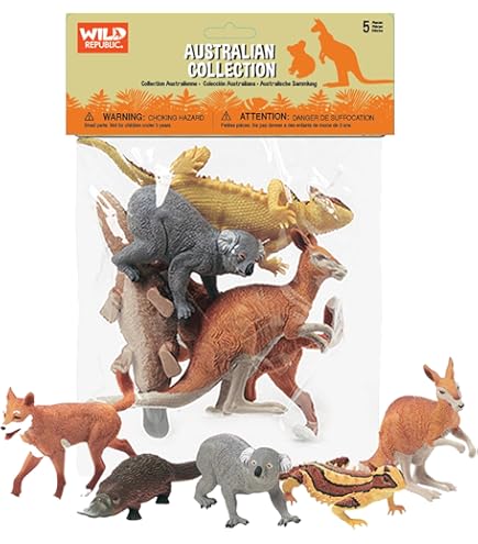 Wild Republicオーストラリアの動物ぬいぐるみ6体セット Amazon.com: Wild Republic Australia Toy Figures, Kangaroo