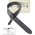 Walker & Williams SP-74 Soft Black Premium Thick Italian Leather Guitar Strap Live Oak Tooling