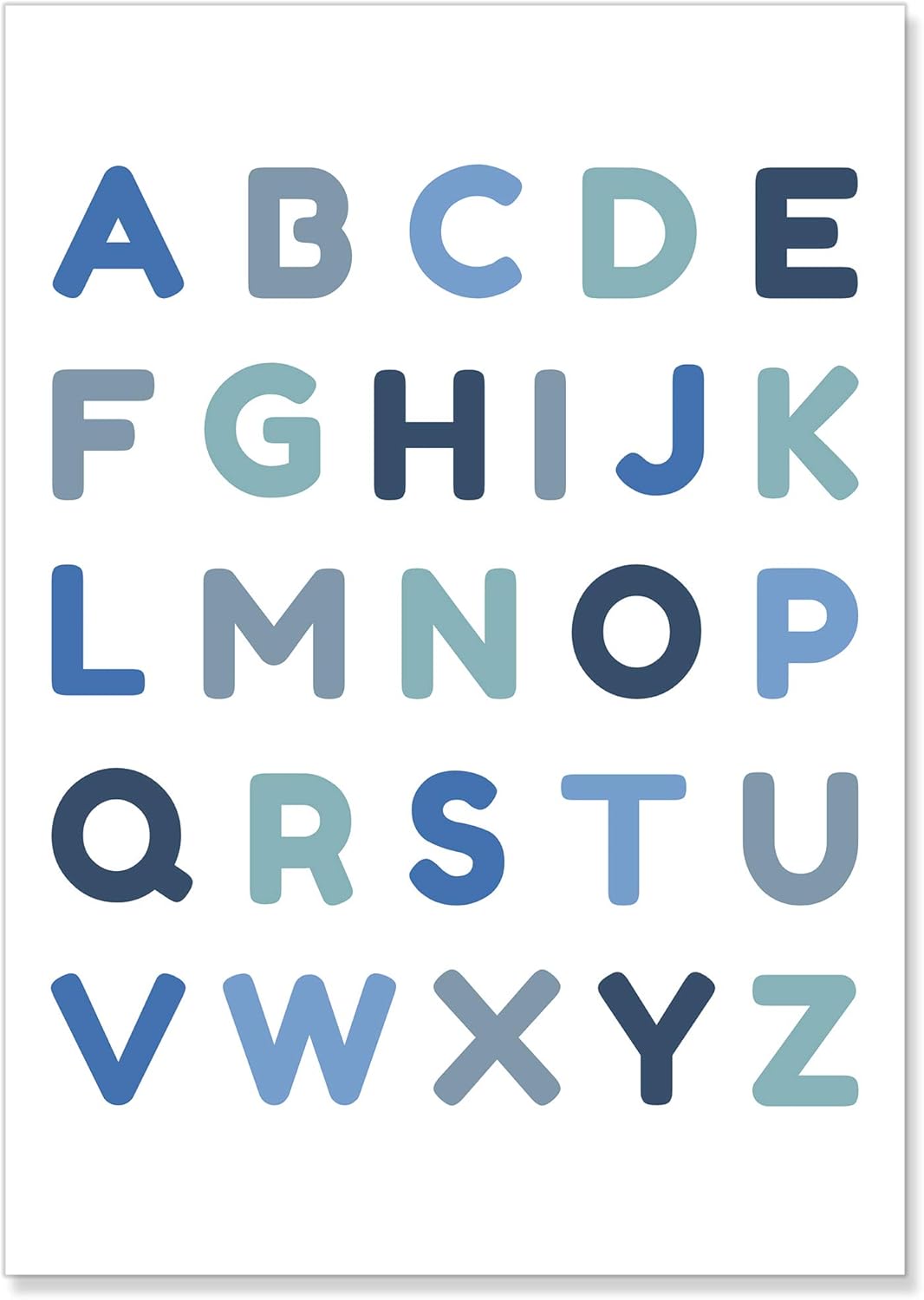 3 Affiche Decoration Murale Alphabet Abc Bleu Premyo Tableau Chambre Enfant Decoration Chambre Bebe Garcon Tableaux Bebe Puericulture Schoolofbabywearing Com