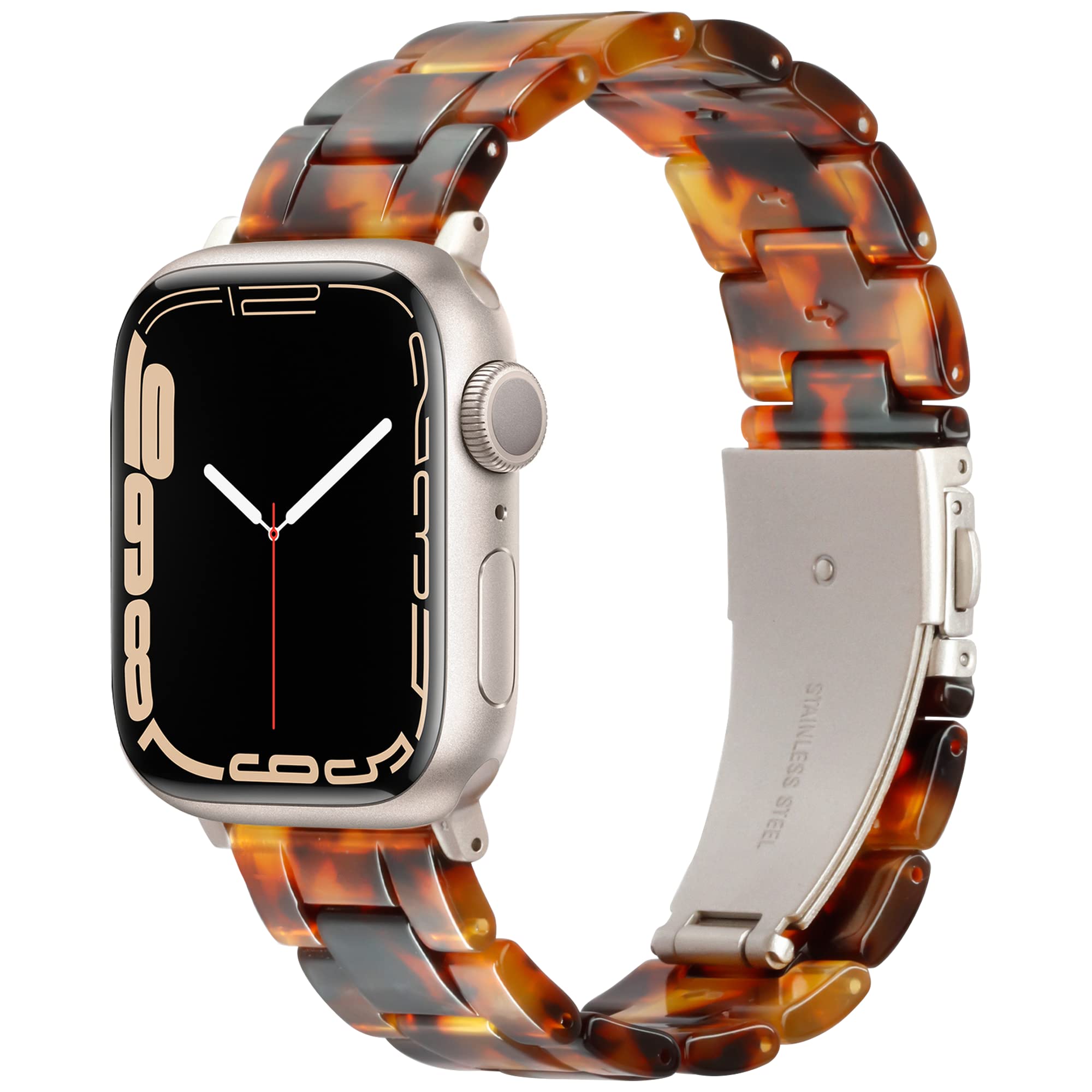Vamyzji Compatible with Apple Watch Straps 49mm 46mm 45mm 44mm 42mm(S3/2/1), Light Resin Waterproof Adjust Sport iWatch Strap Women Men for Apple Watch Series 11 10 9 8 7 6 5 4 SE 3 2 1 Ultra 3 2 1 — image 1