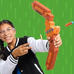 Nerf Minecraft Bow Dart Blaster, Pull-Back String
