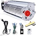 Hiorucet Upgraded Blower Fan Kits for Desa Fireplace Parts, GA3750A, GA3750, GA3700, BK BKT GA3650 Low Noise Fireplace Blower Motor for Desa Tech, FMI, Vanguard, Vexar, Comfort Flame, Astria Fireplace