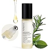 NOWFUL Anchoring Essential Oil Roll-On for Focus, Energy & Stress Relief - Awaken Senses with Pure Peppermint, Eucalyptus, Lemon & Rosemary Essential Oil Blend | Amplify Mood and Mental Clarity - 10ml