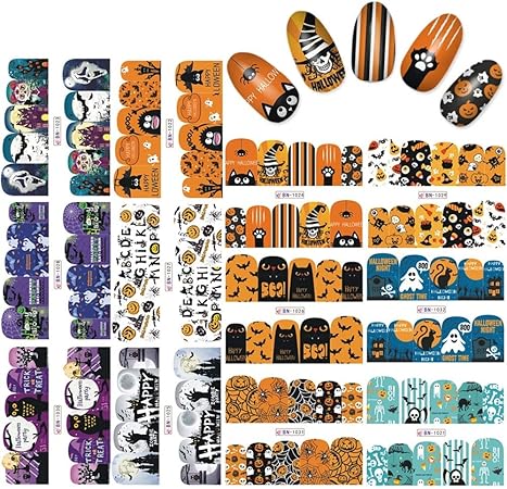 Amazon Kads ネイルハロウィン水転写シートシール ネイル用シール ネイル水転写ステッカー ネイルデザイン用品 サイズ3 Kads シール ステッカー 通販