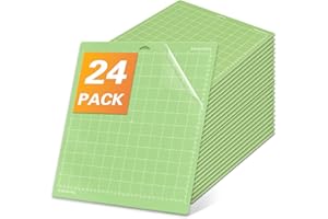 EFOK 24 Pcs Cutting Mat for Cricut Bulk, Non-Slip 12x12 Inch Green Cut Mats (Standard Grip) for Explore One/Maker/Air/Air 2, DIY Crafty