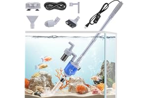SZLYYDS Aquarium Vacuum Gravel Cleaner, Gravel Vacuum for Aquarium, Electric Fish Tank Vacuum Gravel Cleaner, Multi-Functional Removable Aquarium Cleaning Tools,110V/28W