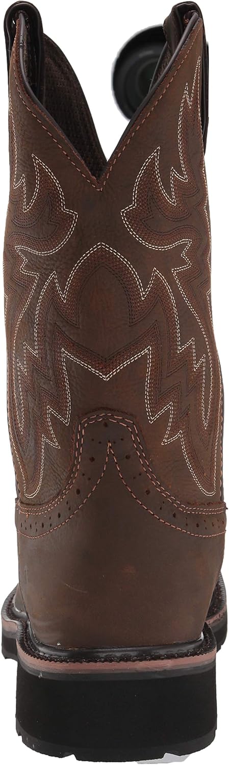 wolverine men's rancher square toe work boots