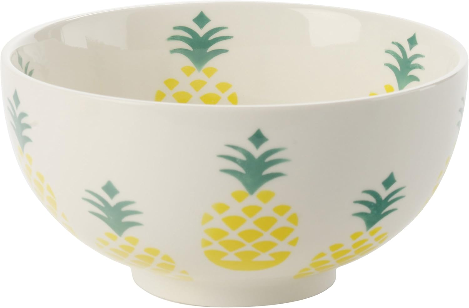 Signature Housewares Pineapple 6" Bowl, Yellow Serving Bowls