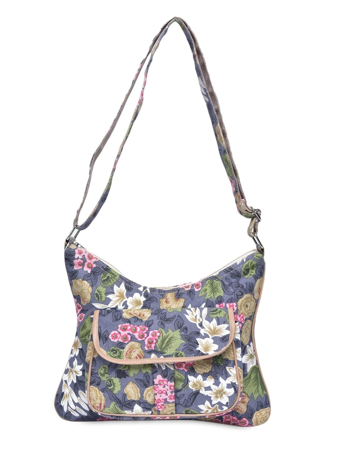 crafts my dream women's sling bag (multi color rose print, cmd 122)