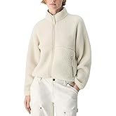 Aimiray Fleece Jackets Women Long Sleeve Zip up Sherpa Jackets Winter Warm Sweatshirt Coats Fuzzy Trendy Outerwears