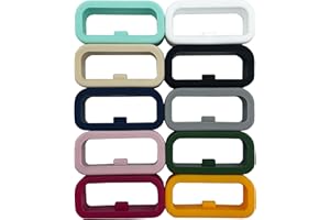 PDOUCGIA 18MM Watchband Fastener Rings Replacement for Garmin Vivoactive 4S/ Vivomove 3S/ Garmin Forerunner 255s/ 255s Music/Forerunner 265S/ Garmin Venu 2S Silicone Band Keeper Retainer Holder Loop