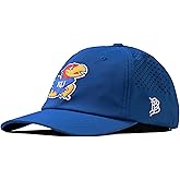 Branded Bills Officially Licensed x Kansas Jayhawks Royal Blue Performance Dad Hat Rock Chalk Jayhawk PVC