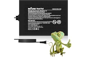 BN-LINK Reptile Heating Pad Electric Indoor Under Tank Terrarium Heating Mat Waterproof for Turtles, Lizards, Frogs, and Othe