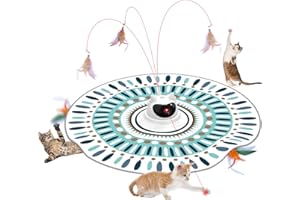 BFU Hxin Interactive Cat Toys for Indoor Cats Laser,Automatic Cat Toys Interactive Feather Toys