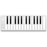 ESI Xkey 25 Ultra-Thin MIDI Controller Keyboard, Apple-Style Aluminum Body, Polyphonic Aftertouch, USB-C Connection, Ultra-Low Latency, 25 Full-Size Smart Velocity-Sensitive Keys, Simple Plug &amp; Play