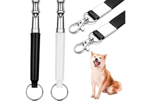 2 Pack Dog Whistle,to Stop Barking Neighbors Dog, Adjustable Recall Dog Training Whistles, Professional Ultrasonic Dog Whistl
