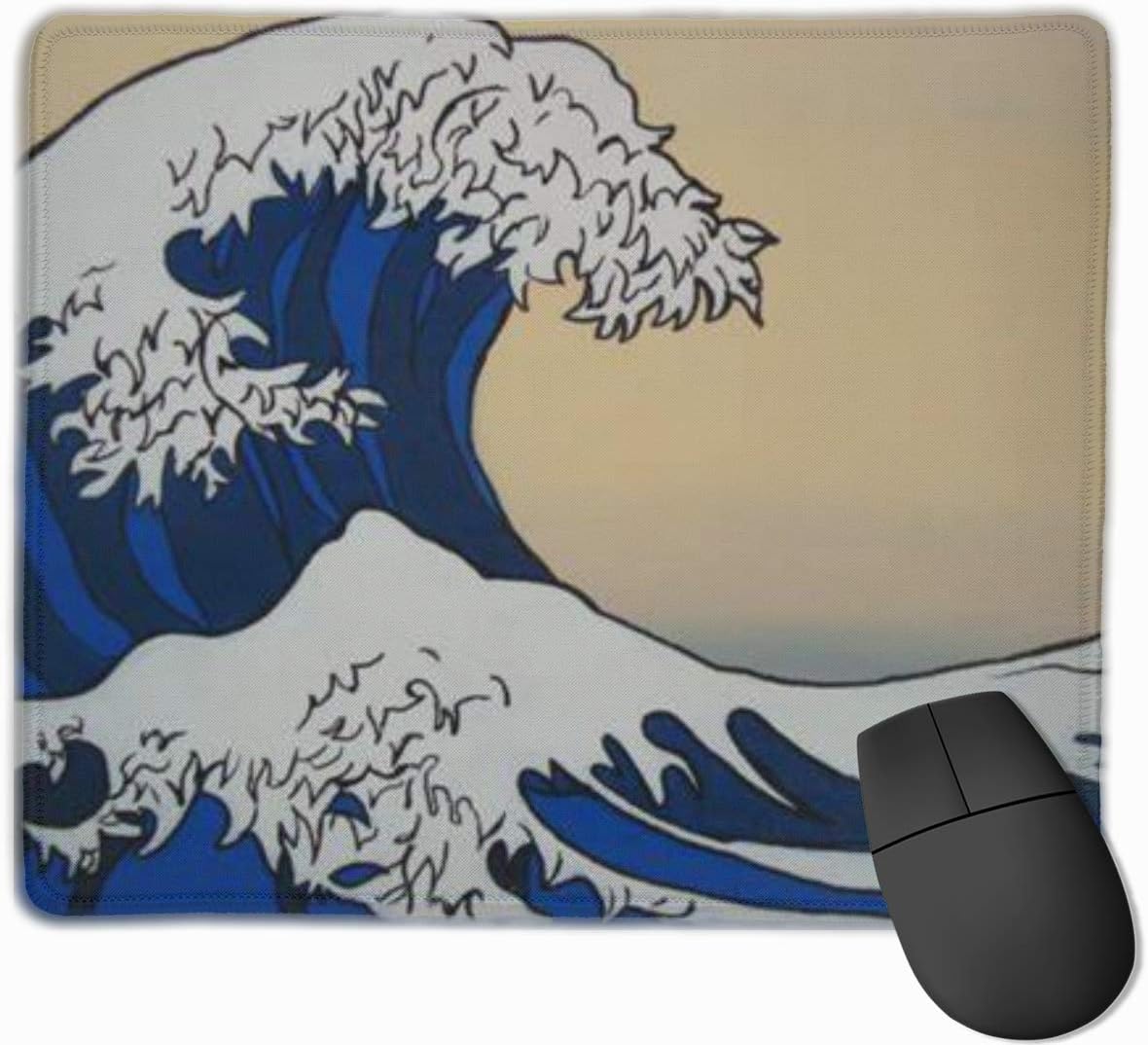 Qcc Japanese Style Waves Pictures Mouse Pad NonSlip Rubber Gaming Mouse Pad
