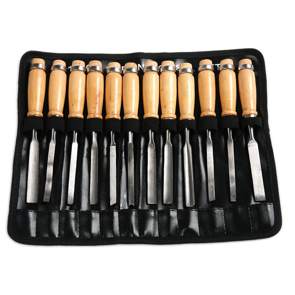 CSLU-Tool Wood Carving Tools Set 12 Pieces Professional 