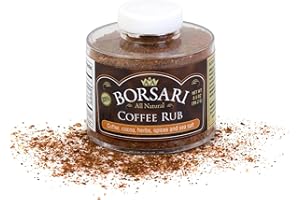 Borsari Coffee Rub Seasoning - Gourmet Rib Rub Seasoning and Dry Rub - Coffee Rub Seasoning with Coffee Spices and Cocoa - All Natural Coffee Rub for Meat (Coffee Rub 3.5 oz, Pack of 1)