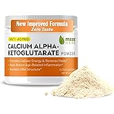Maxx Herb Calcium AKG, Pure Calcium Alpha - Ketoglutarate Powder (Ca-AKG), for Energy, Vitality, Mental Focus, Clarity & DNA Structure, Non-GMO & Gluten Free - 100 Gram Jar (67 Servings)