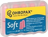 OHROPAX Soft Foam Earplugs SNR32dB Noise Reduction 2 Packs Workplace Sleep view 1