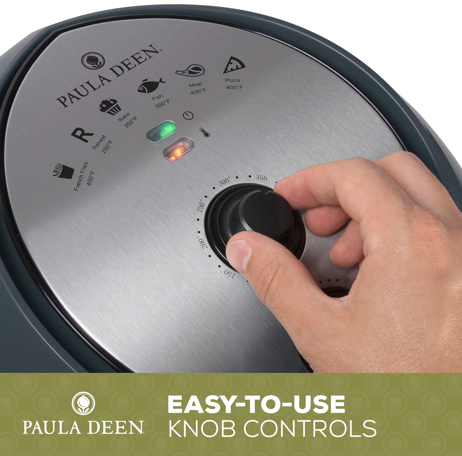 Paula Deen 9.5 QT (1700 Watt) FamilySized Air Fryer, Rapid Air