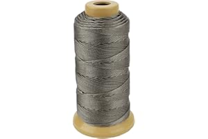 Twisted Nylon Line Twine String Cord for Gardening Marking DIY Projects Crafting Masonry (Gray, 1.5mm-328 feet)