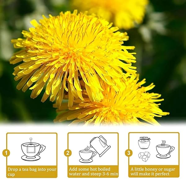 THE ORIENT GOJI BERRY CHRYSANTHEMUM TEA FOR LIVER HEALTH – HERBAL DANDELION WOLFBERRY TEA BAGS, CHINESE TEA BAGS WITH LICORICE & ORANGE PEEL, MOISTURE-PROOF PACKS (1PCS)