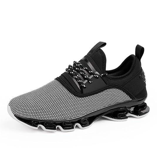 WateLves Herren Laufschuhe Fitness straßenlaufschuhe Sneaker Sportschuhe atmungsaktiv Rutschfeste Mode Freizeitschuhe