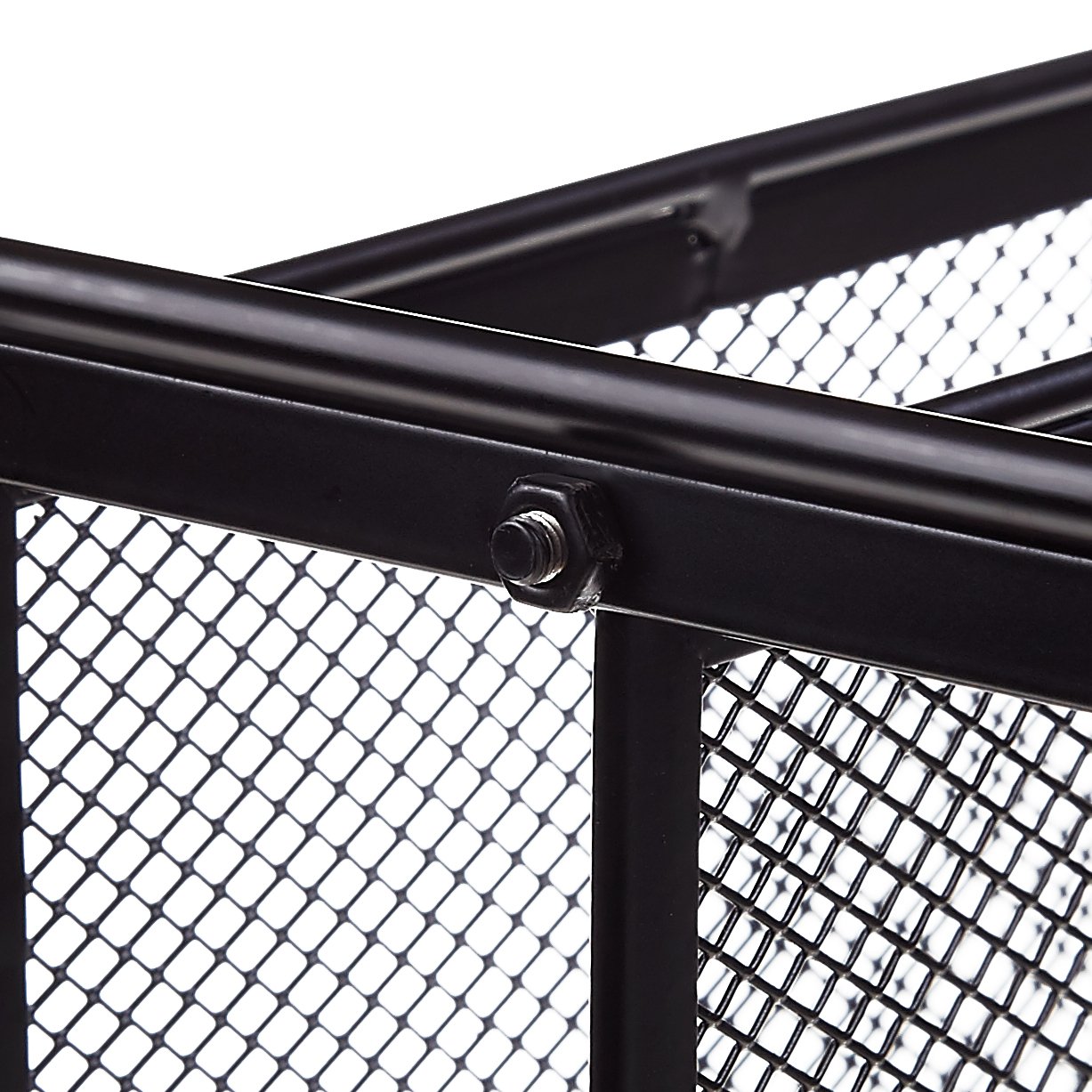 ProAid Office Mesh Desktop Organizer with 5 Vertical Sections, Desk File Organizer with 1 Drawer, Suitable for Organizing Files, Magazines, A4 Papers and Desk Accessories, Black