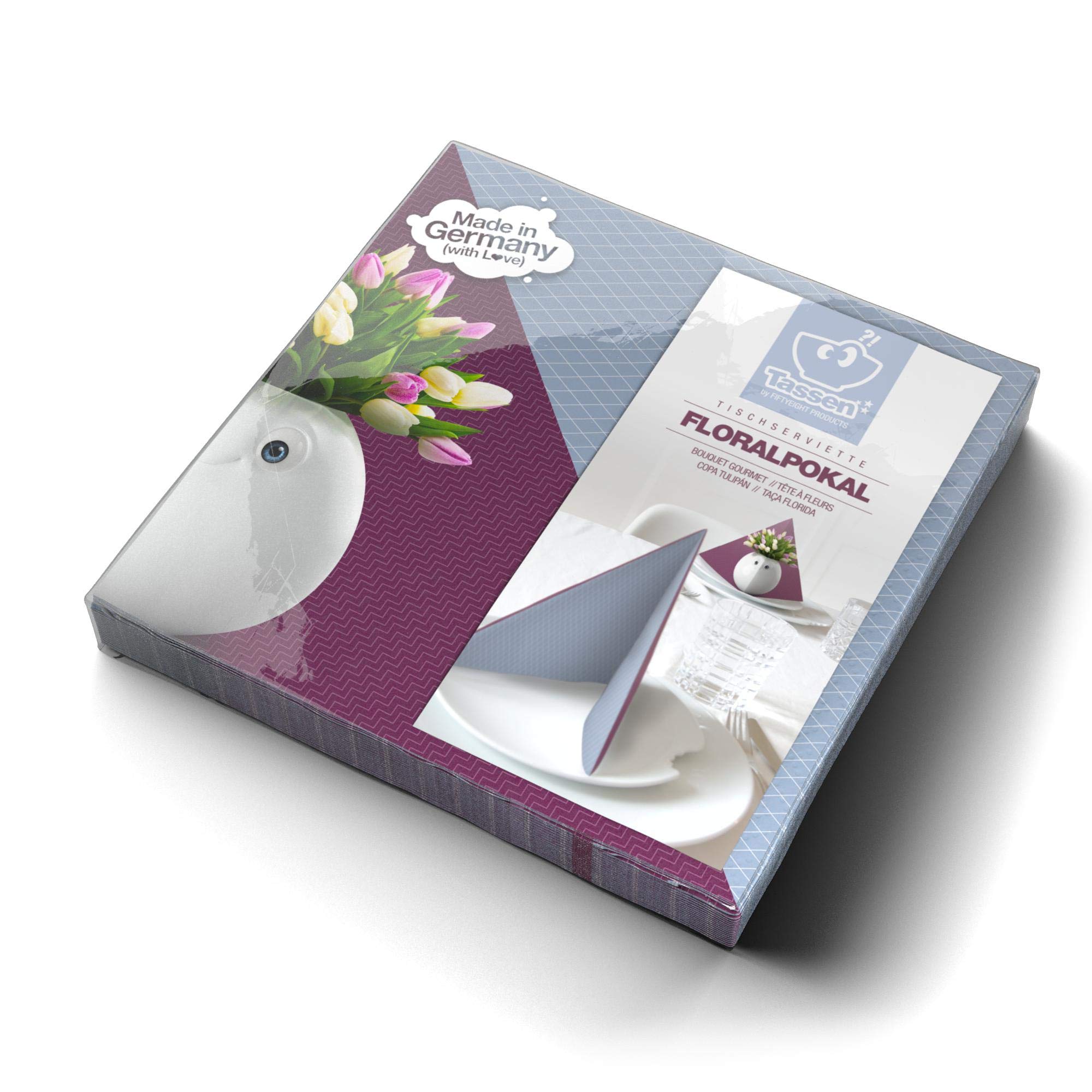 'Fiftyeight Products Floral Cup in Original Box 33 cm Lunch Napkin