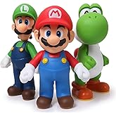 3pcs/set Super Mario Bros Luigi Mario Yoshi PVC Action Figures toy 13cm